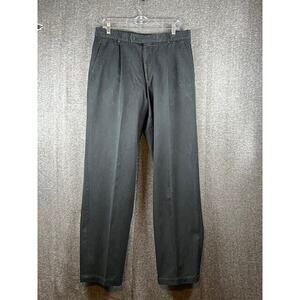 HUGO BOSS Mitch men's chino pants size 34x30 black plain straight fabric